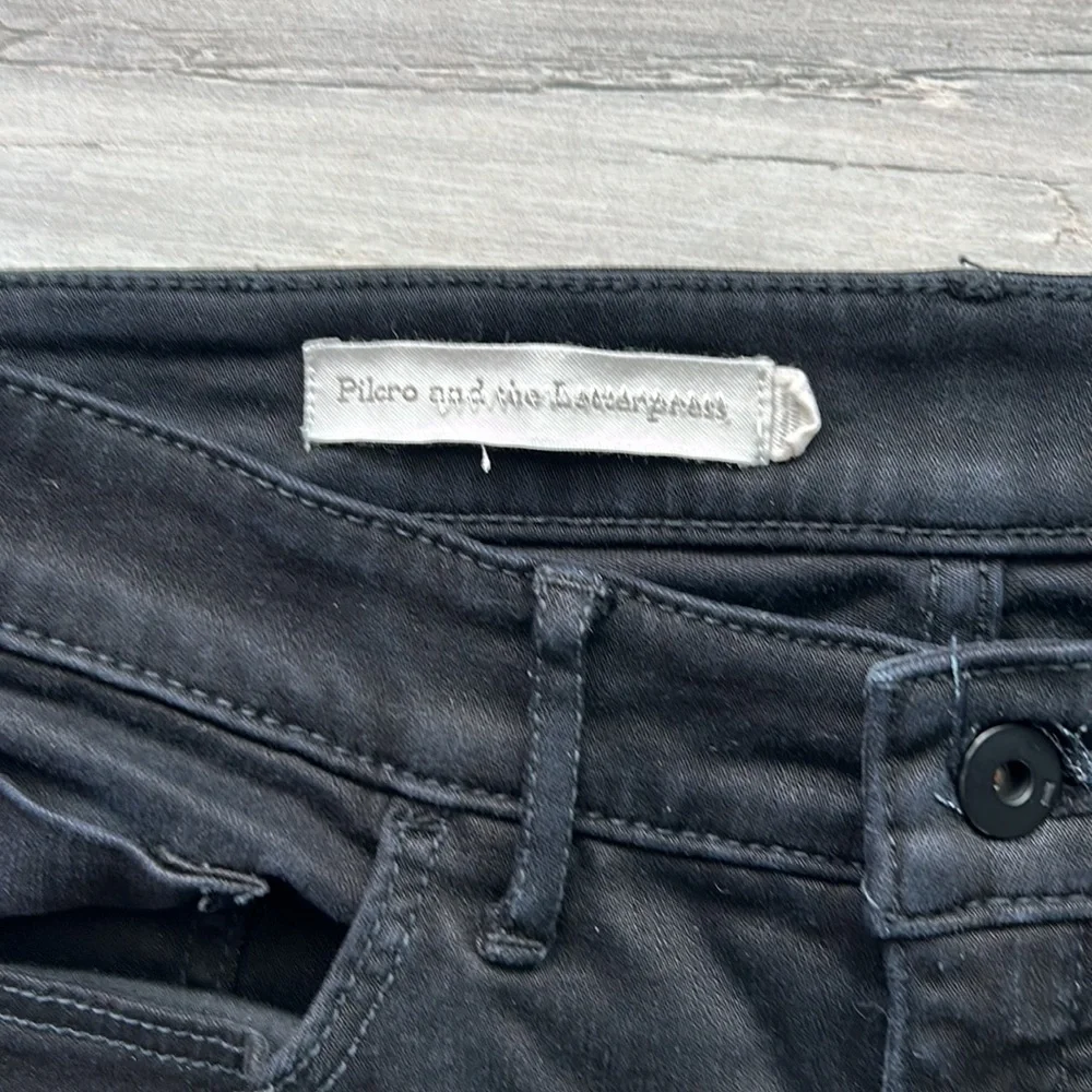Pilcro and the letterpress high rise skinny jeans size 27 in black